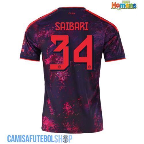 Camisa de time de futebol Bayern Munich Ismael Saibari #34 Replicas 3º Equipamento 2026-27 Manga Curta